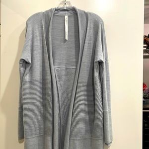 Lululemon Sit in Lotus light blue cardigan